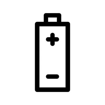 Battery line icon. Vector graphics Stock Illustration