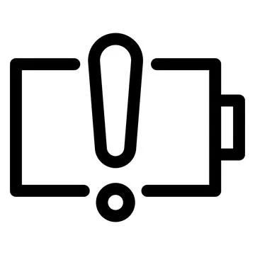 Battery line icon vector illustration isolated on white background Stock Illustration