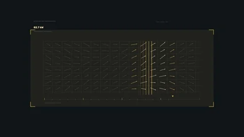 Battery Load Dispatch Analytics HUD Vídeo Stock 342587943