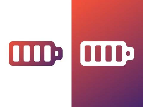 Battery Logo Design Stock Illustration