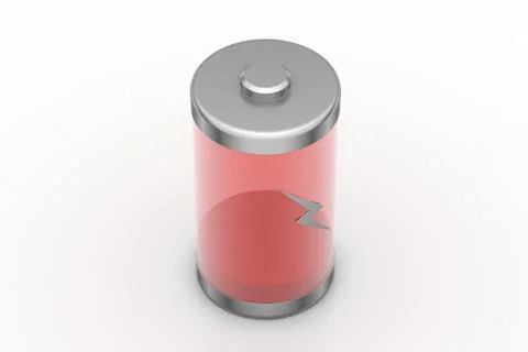 Battery with low charge Free Stock Illustration