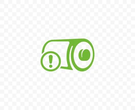 Battery with low charge level  icon design Stock Illustration