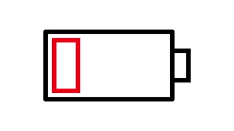 Battery low Vídeo Stock 342490478