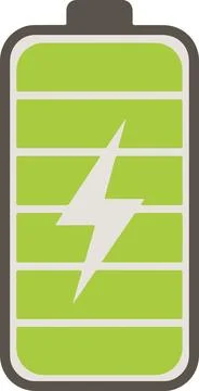 Battery, minimal simple vector illustration Illustrazione stock