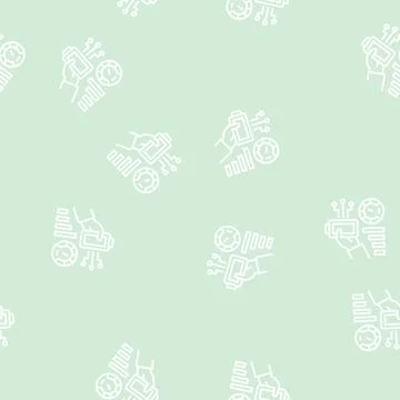 Battery optimize line seamless pattern Stockillustratie