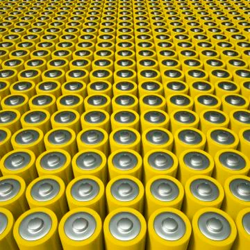 Battery or supercapacitor array Stock Illustration