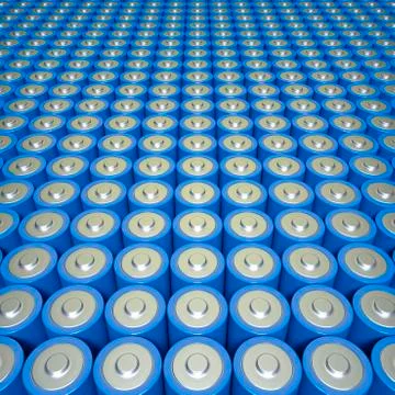 Battery or supercapacitor array Stock Illustration