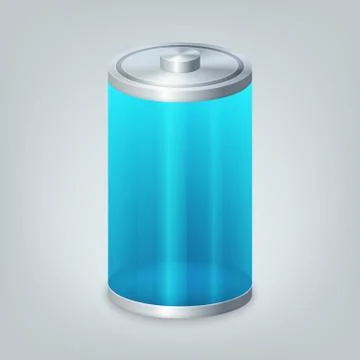 Battery with the overall level of charge Stock Illustration