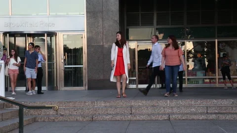 BATTERY PARK CROWD Stock Footage 191030641
