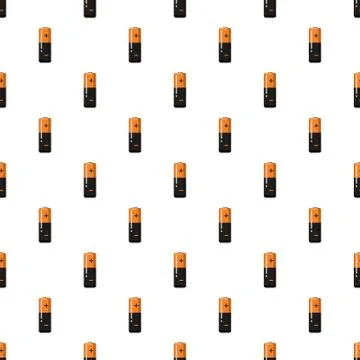 Battery pattern seamless Illustrazione stock