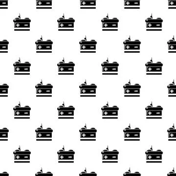 Battery pattern seamless Illustrazione stock