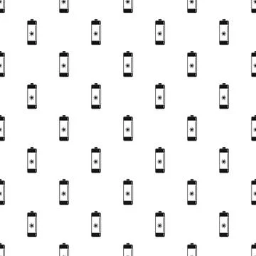 Battery pattern seamless vector イラスト素材
