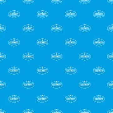 Battery pattern vector seamless blue Stockillustratie