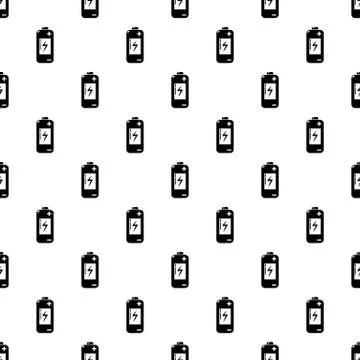 Battery pattern vector seamless イラスト素材