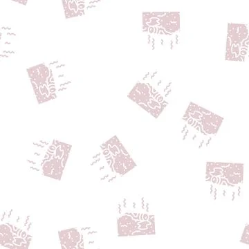 Battery pollution glyph seamless pattern Illustrazione stock