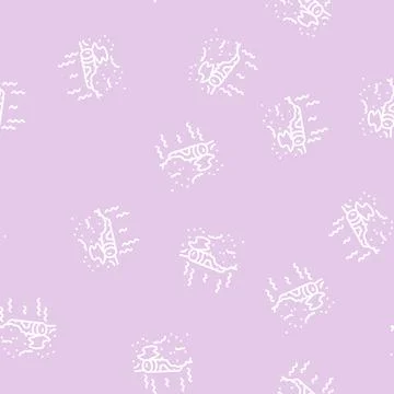 Battery pollution line seamless pattern 库存插图