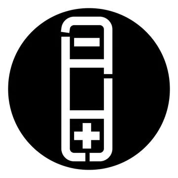 Battery power level indicator minimal graphic design Stockillustratie
