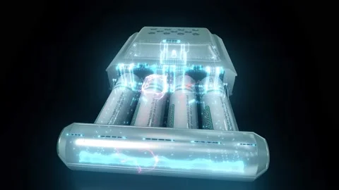 Battery Re Charging process Stock Footage 145124176