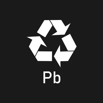 Battery recycle pb, vector illustration, sign. Stock Illustration