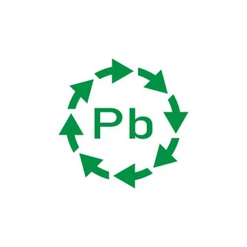 Battery recycle pb, vector illustration, sign. Stock Illustration