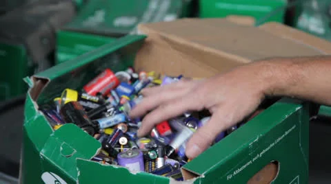Battery Recycling Video stock 25939970