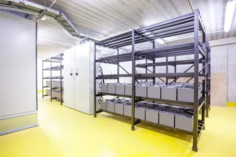 The battery room Stock Photos