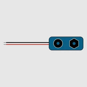 Battery snap sign. Ilustración de archivo