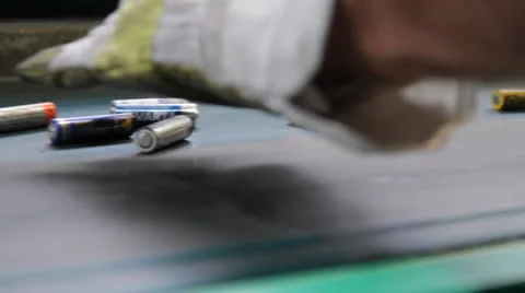 Battery Sorting on Line Video stock 25941610
