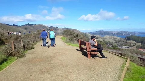 Battery spencer point walk Stock Footage 72450062
