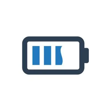 Battery Status Icon Stock Illustration