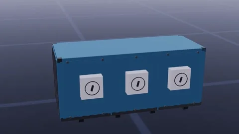 Battery storage energy 3d loop 3D animation seamless loop Stock-Footage 341780926