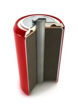 Battery structure Stock Illustration
