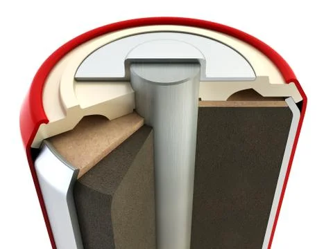 Battery structure Illustrazione stock