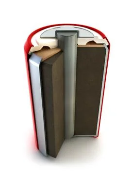 Battery structure Stock Illustration