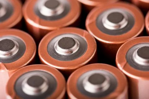 Battery in studio Stock Photos