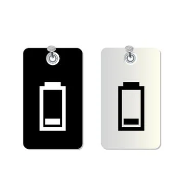 Battery symbol set Stock Illustration