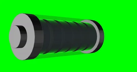 Battery Turn ICON 3d Animation Loop Video stock 194056752