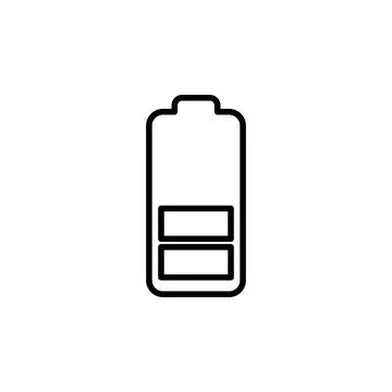 Battery vector icon. battery charge level. battery Charging icon Stock Illustration