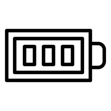 Battery Vector Icon Design Illustration Stock Illustration