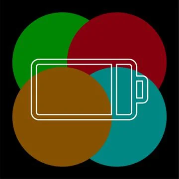 Battery vector icon Stock Illustration