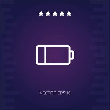Battery vector icon Stock Illustration