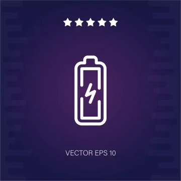Battery vector icon Stock Illustration