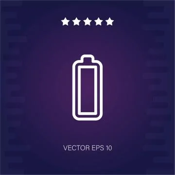 Battery vector icon Stock Illustration