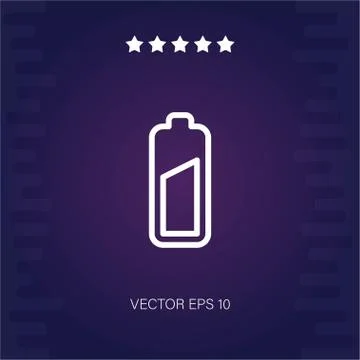 Battery vector icon Stock Illustration
