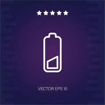 Battery vector icon Stock Illustration