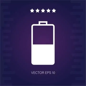 Battery vector icon Stock Illustration