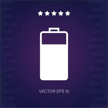 Battery vector icon Stock Illustration