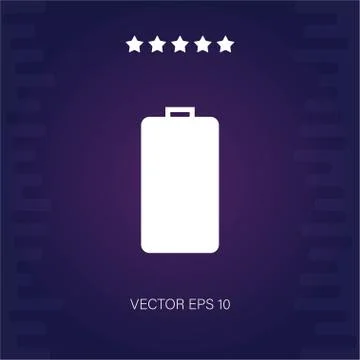 Battery vector icon Stock Illustration