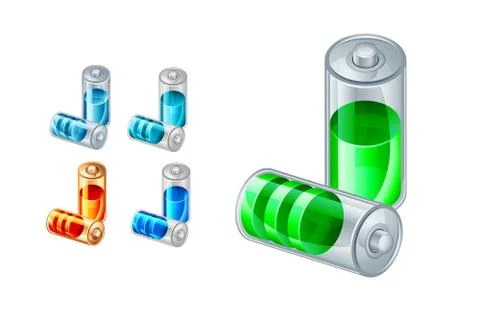 Battery vector icon Stock Illustration