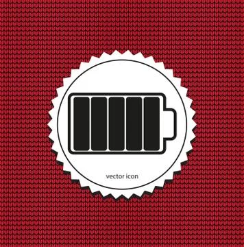 Battery vector icon Stock Illustration